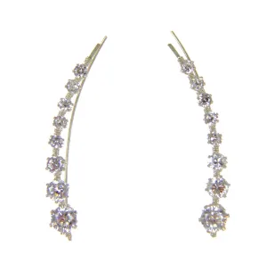 Ear Vine Sterling with 8 Cubic Zirconia
