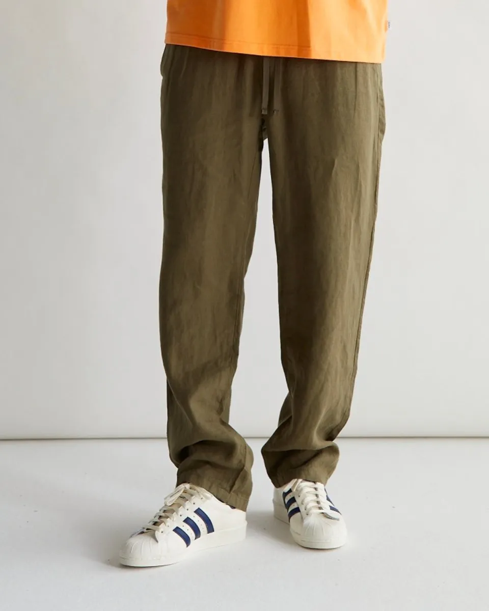Eik Linen Pant - Army