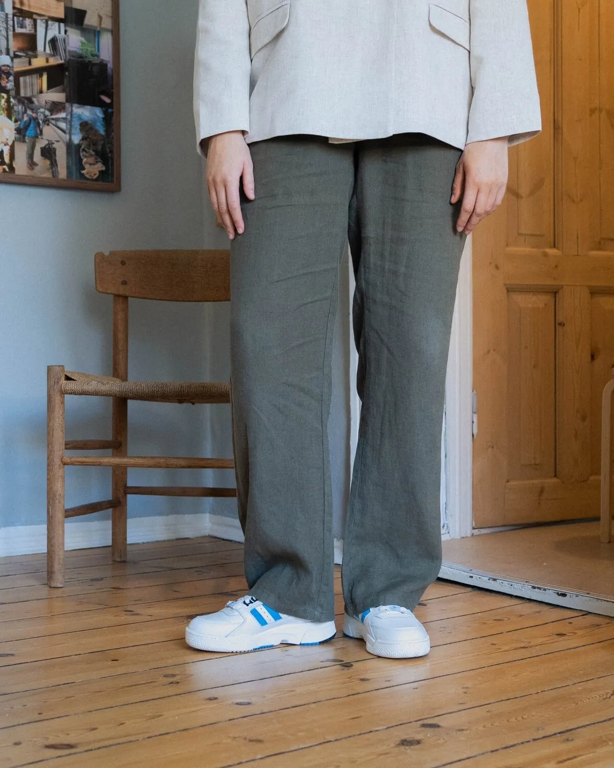 Eik Linen Pant - Army