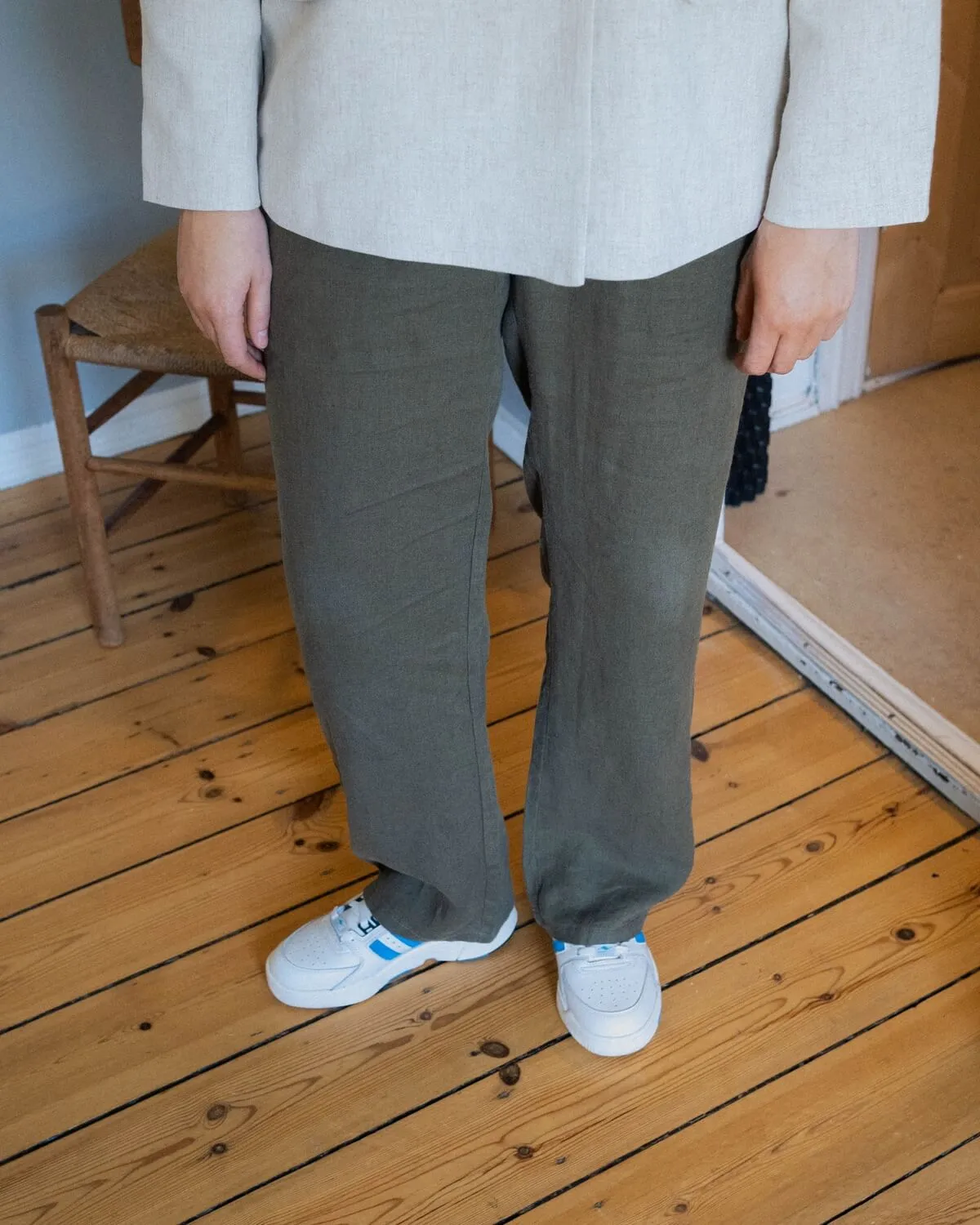 Eik Linen Pant - Army
