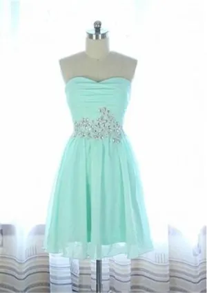 Elegant A Line Sweetheart Homecoming Dresses,Short Prom Dresses K165