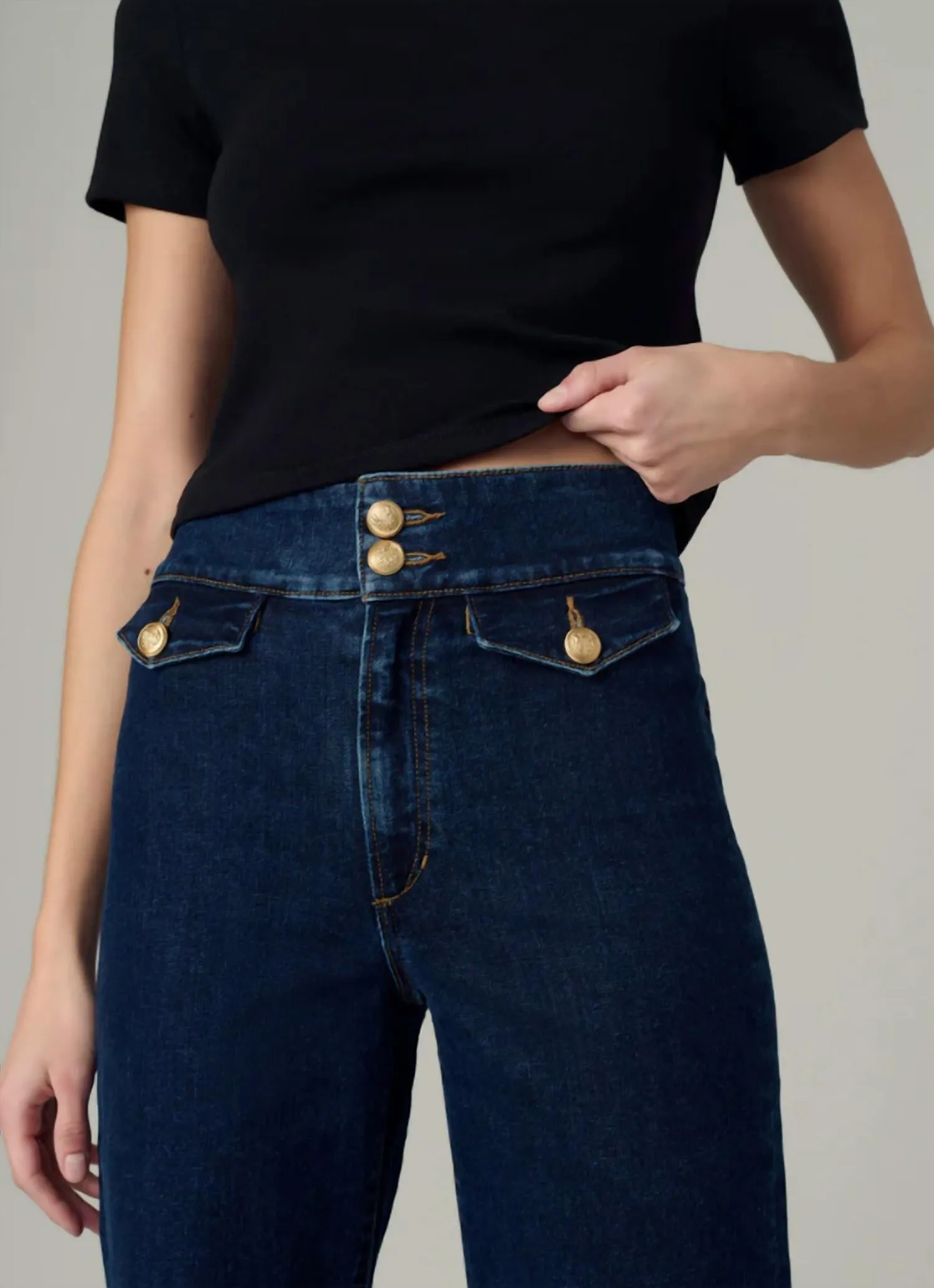 Ellia Wide Leg Jean In Magnetic