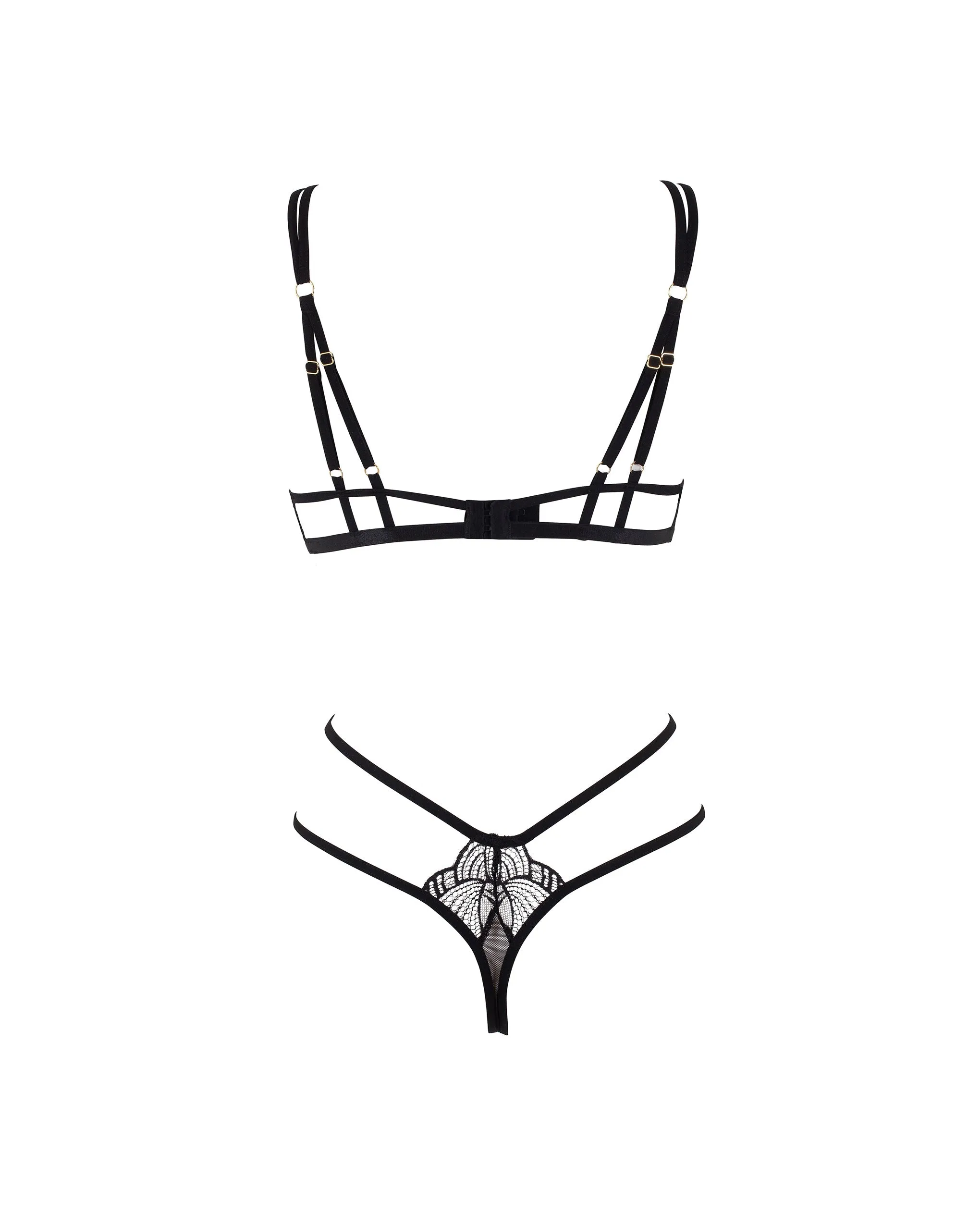 Emerson Strappy Bodysuit Black