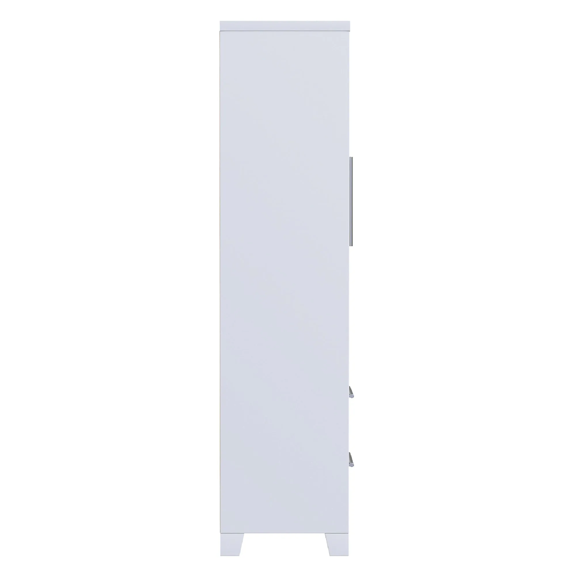 emma armoire storage organizer - shelves with 2 drawers home decor, white