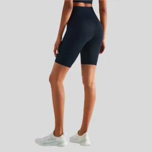 Faye Seamless High-Waist Biker Shorts with Side Pocket