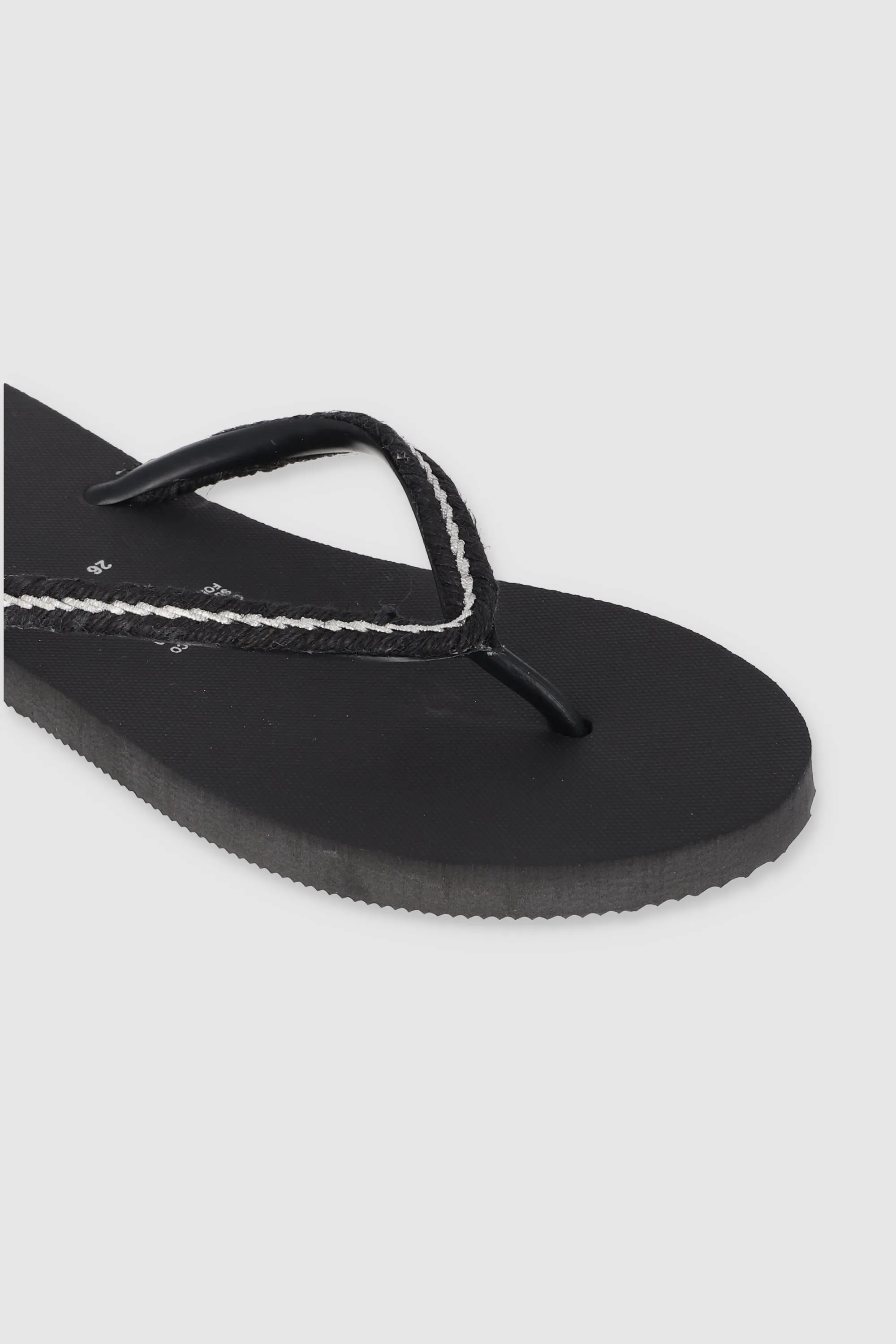 Flip Flop Chinela Brillos Tejido