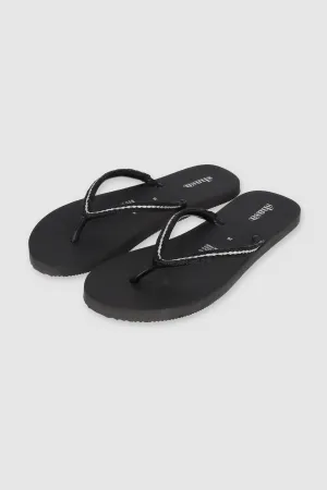 Flip Flop Chinela Brillos Tejido