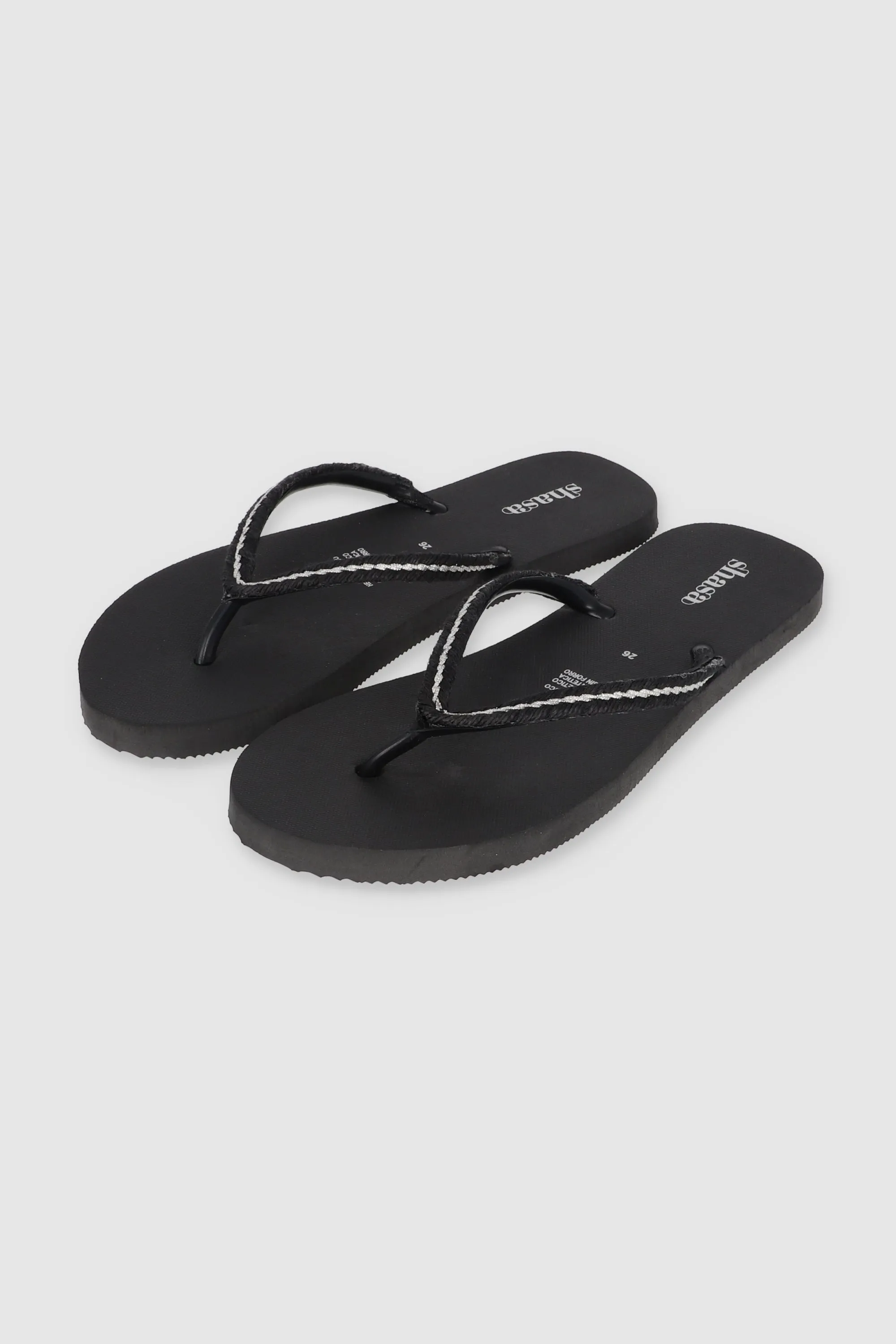 Flip Flop Chinela Brillos Tejido