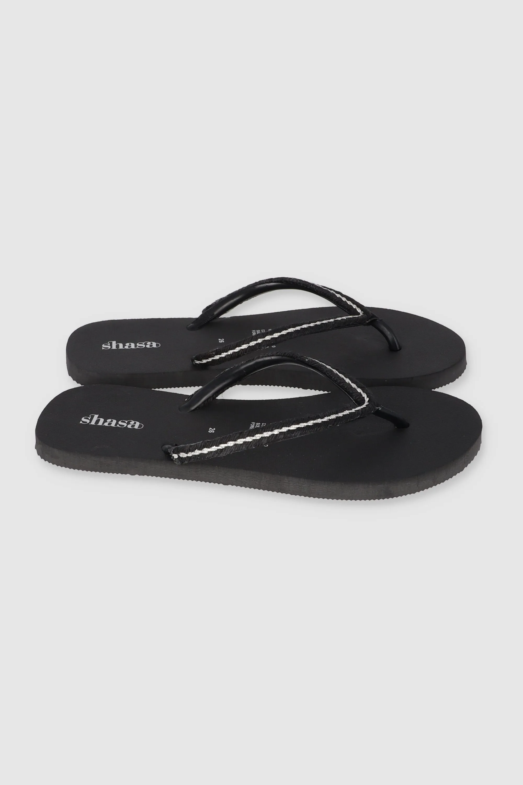 Flip Flop Chinela Brillos Tejido