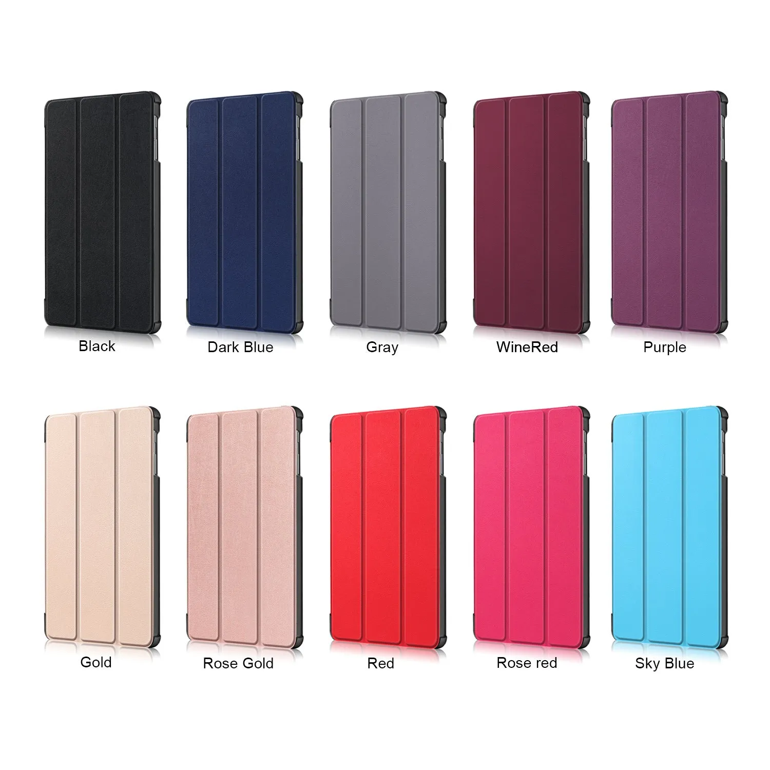 For Samsung Tab A 10.1 2019 T510 t515 Tablet PC Protective Case Flip Type Rose gold