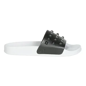 Franco White Slides - Metallic Clearance