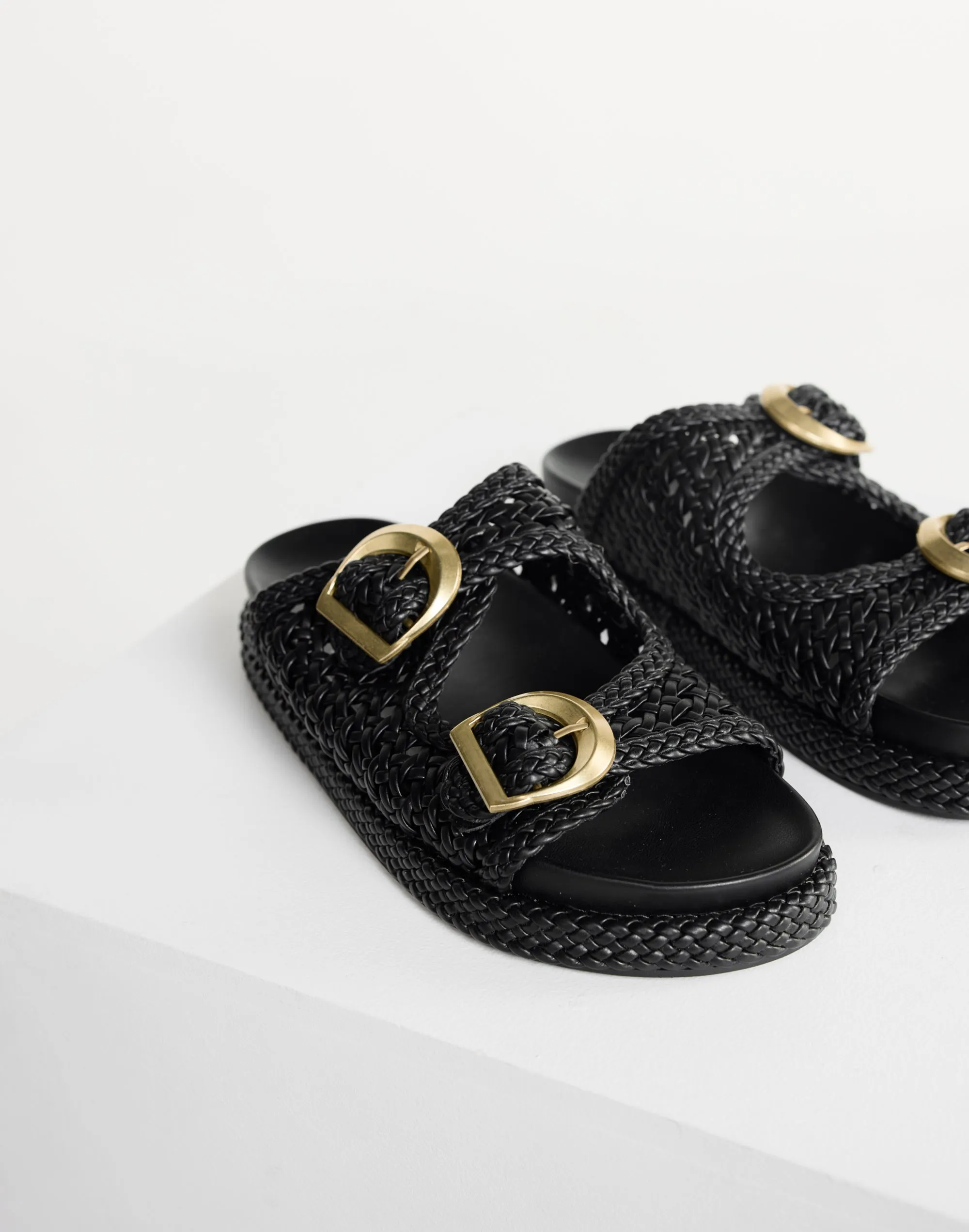 Gisella Slides (Black)  - By Billini