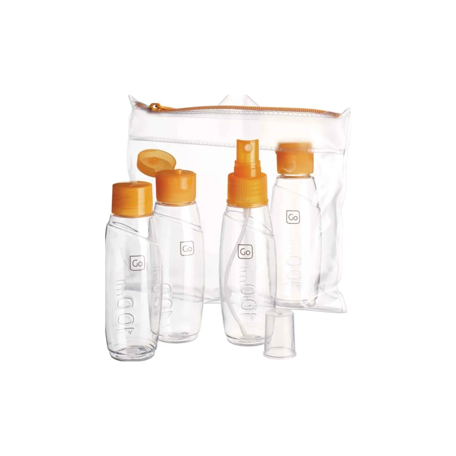 Go Travel Cabin Bottles Set Orange