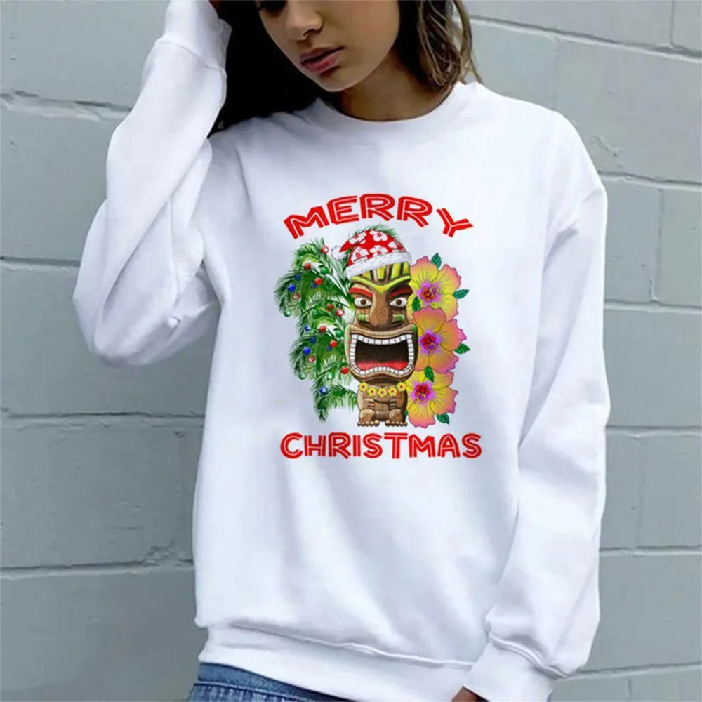 Graphic long Sleeve Shirts Christmas KF1761