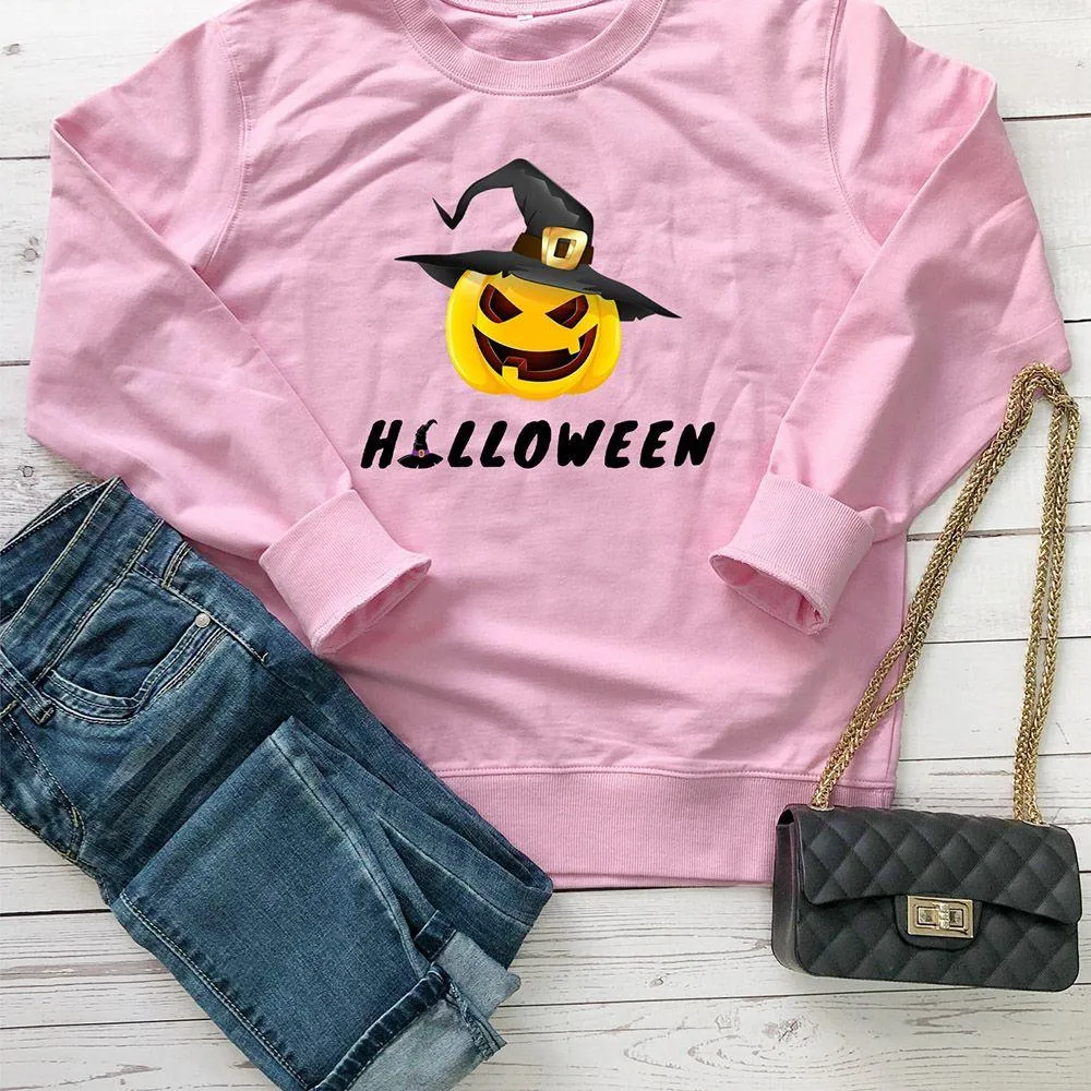 Graphic long Sleeve Shirts Pumpkin Ghost