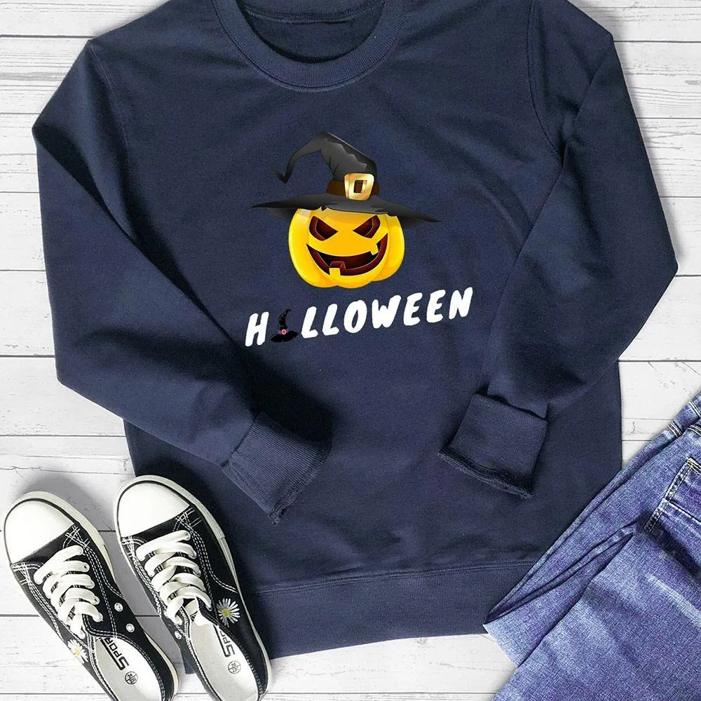 Graphic long Sleeve Shirts Pumpkin Ghost