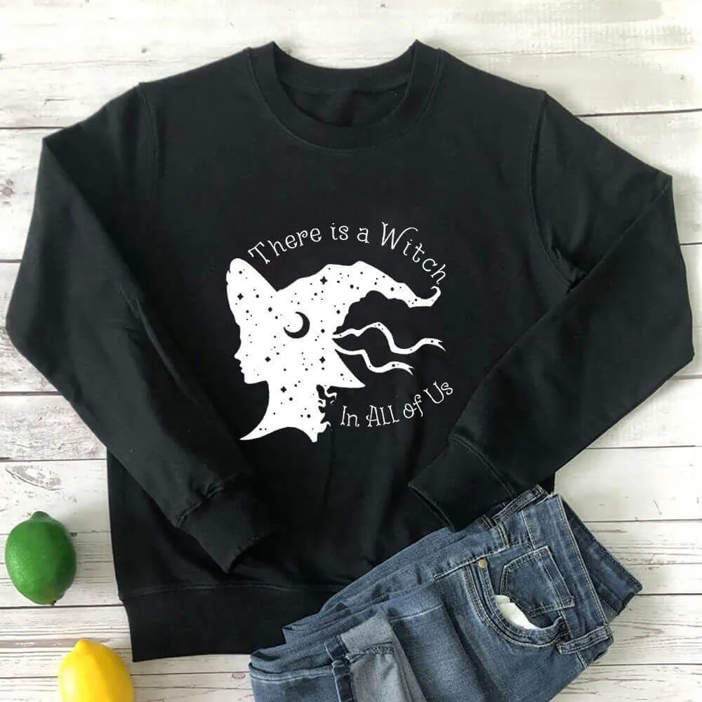 Graphic long Sleeve Shirts There Is A Witch