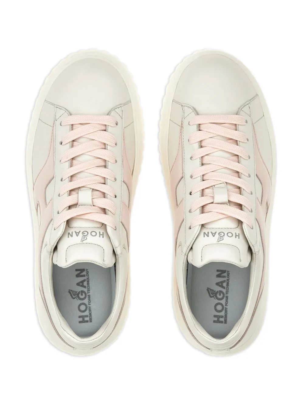 H-stripes leather sneakers