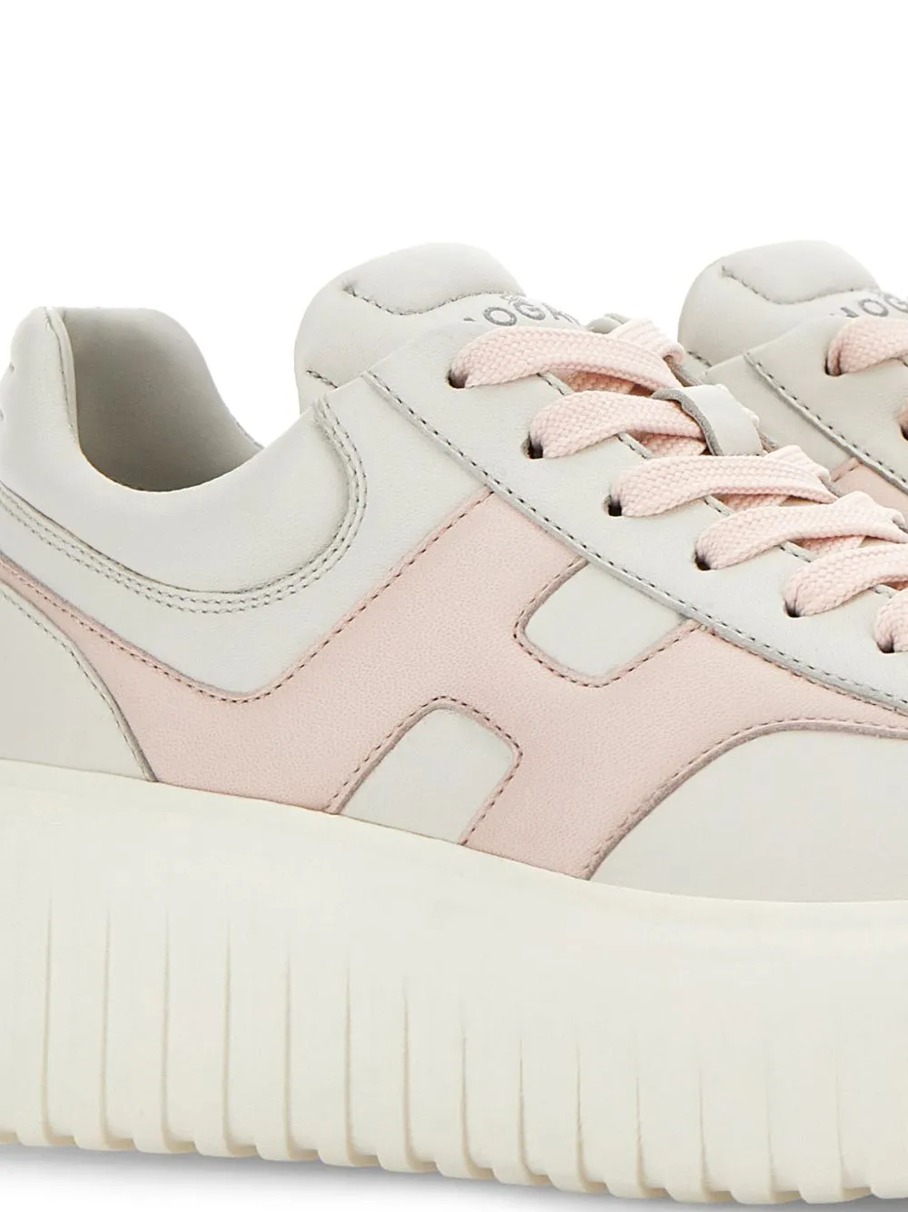 H-stripes leather sneakers
