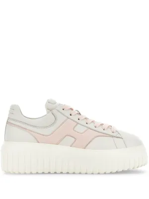 H-stripes leather sneakers