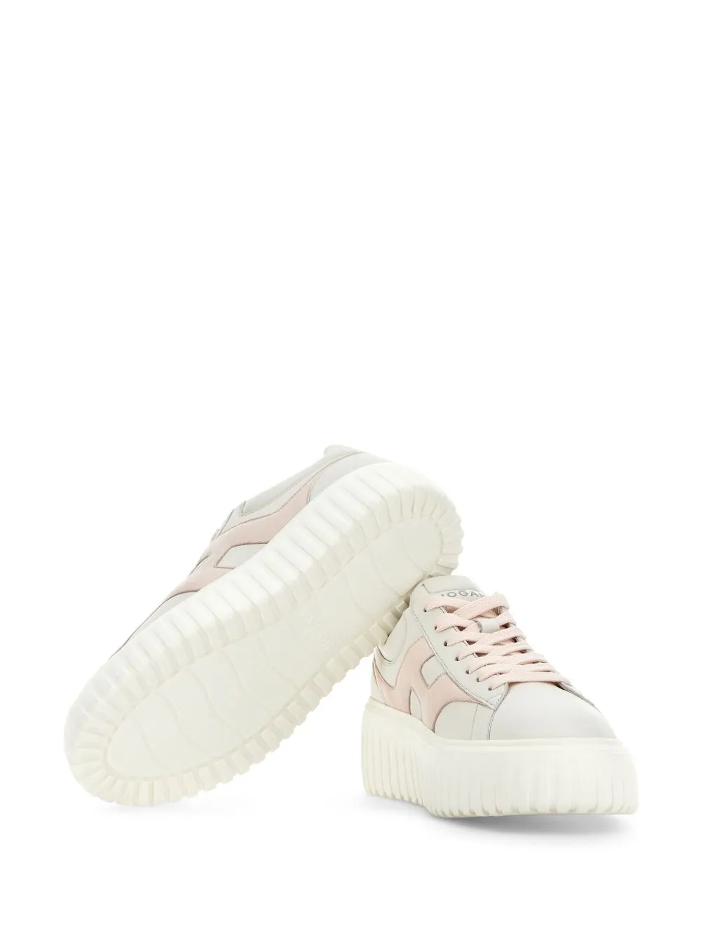 H-stripes leather sneakers