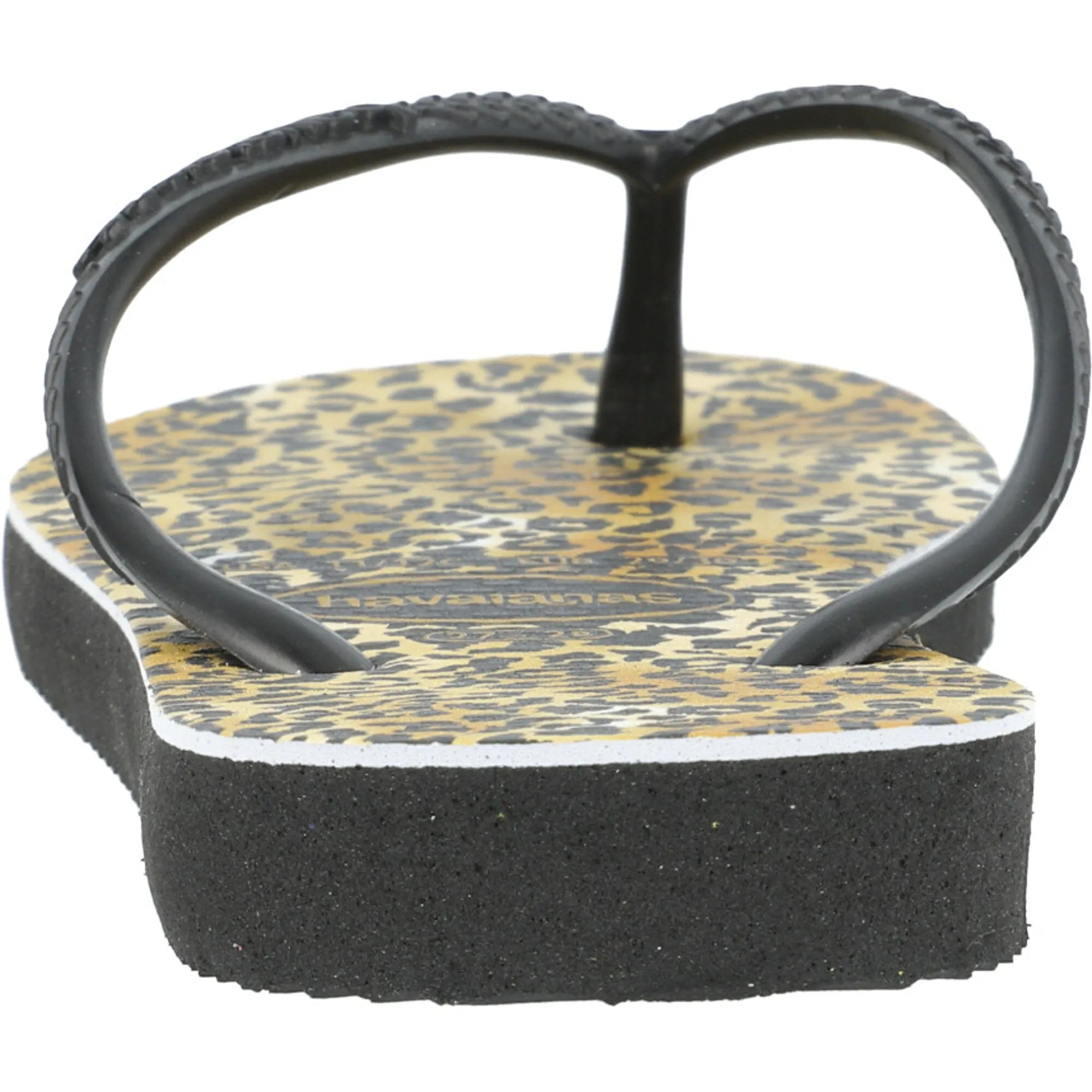 Havaianas Kids Slim Leopard Black Sandals