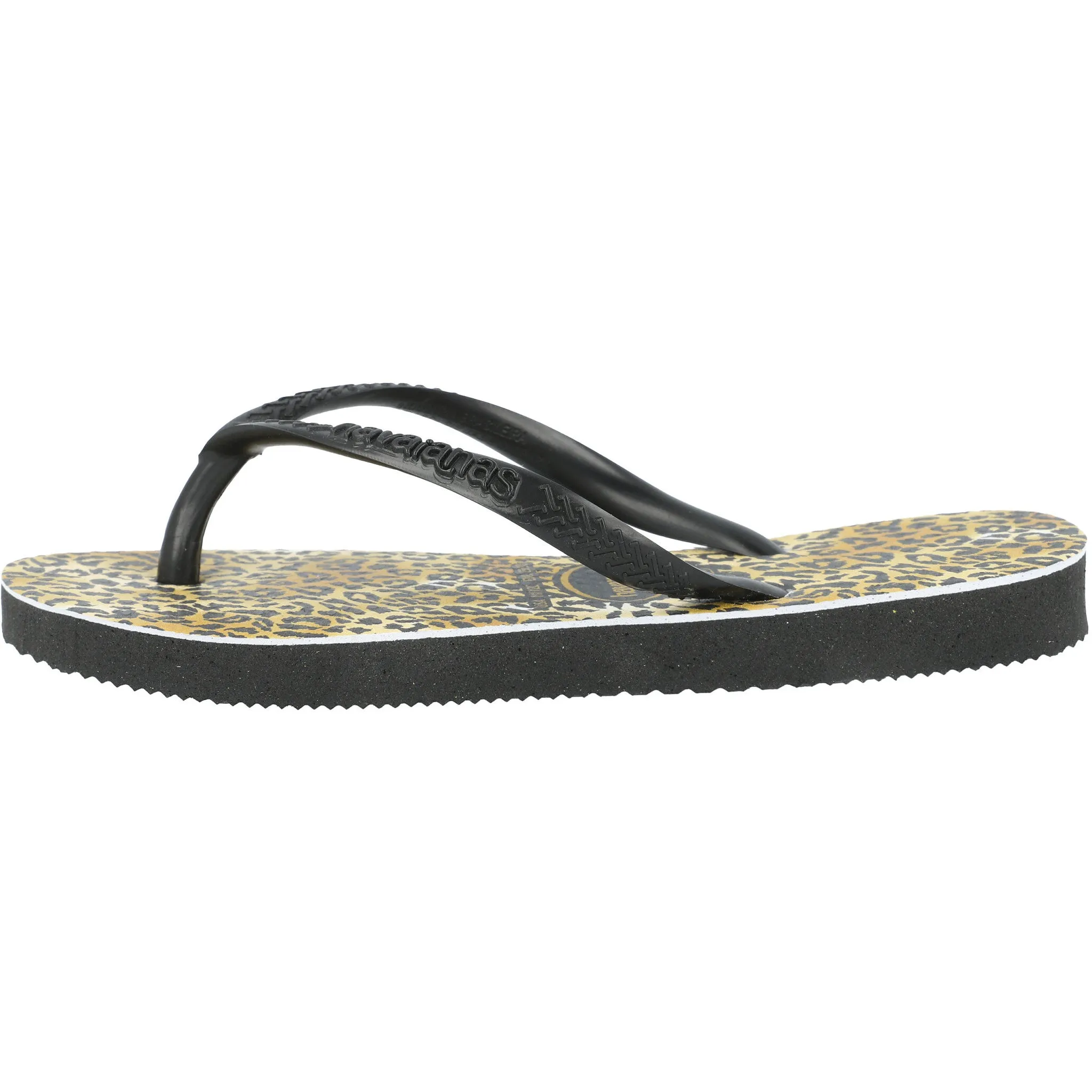 Havaianas Kids Slim Leopard Black Sandals