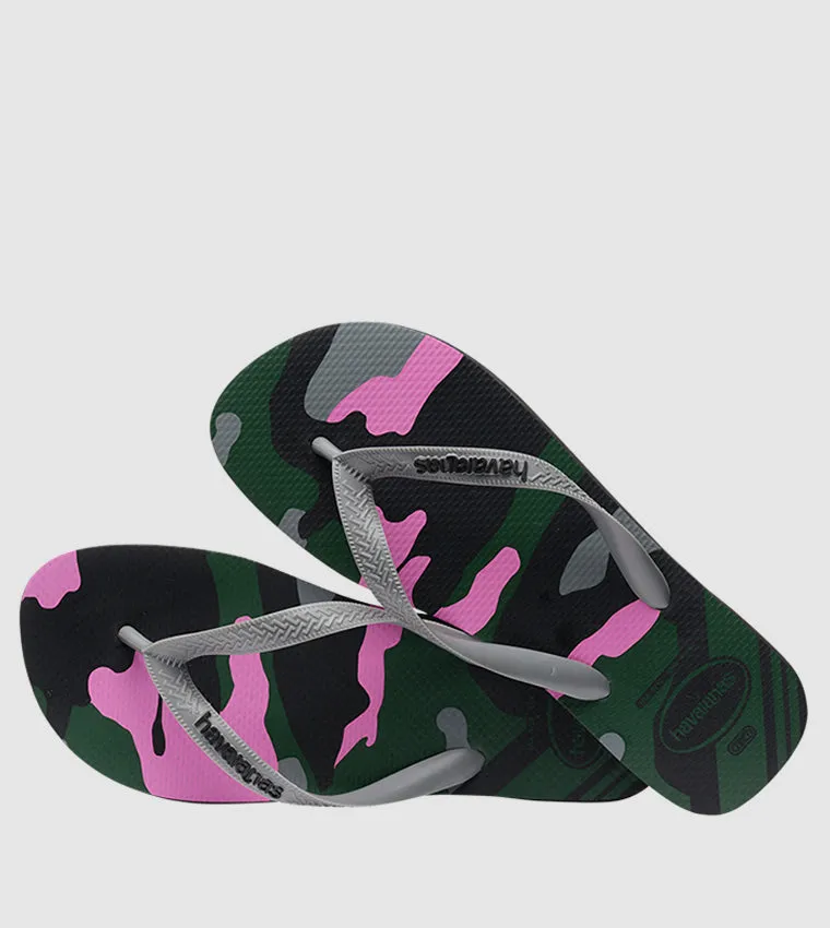 HAVAIANAS, Top Camu Flip Flops Size 11/12