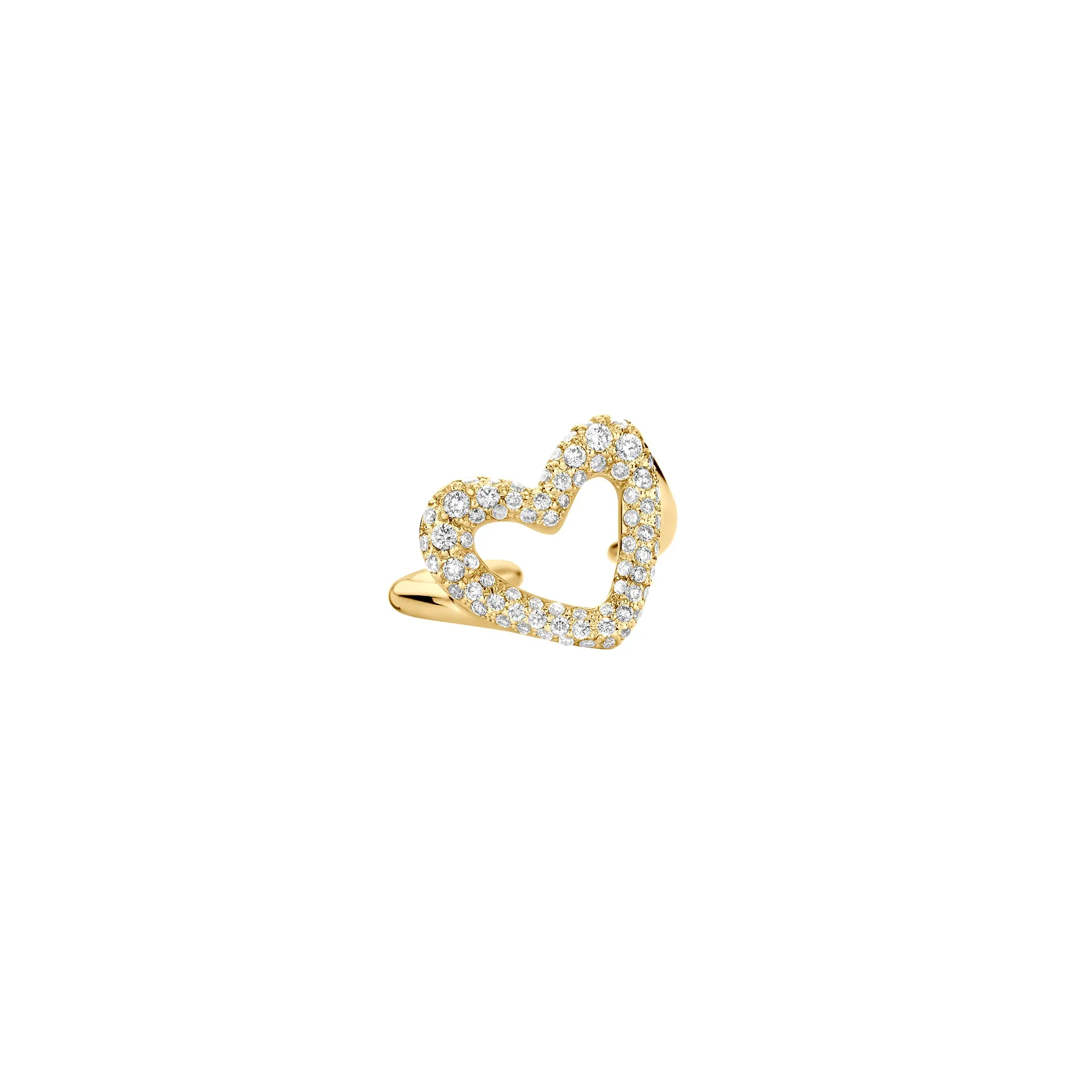 Heart Cuff Pavé