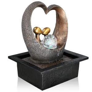 Heart Water Feature Indoor With LED