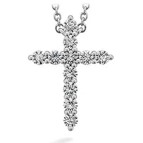 Hearts on Fire Signature Cross Diamond Necklace - Large
