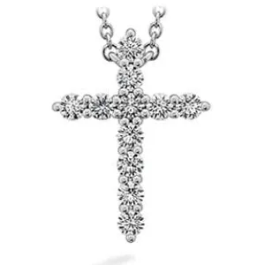 Hearts on Fire Signature Cross Diamond Necklace - Large