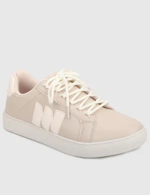 Hobnoob Rounded Toe Sneakers Men (Beige)