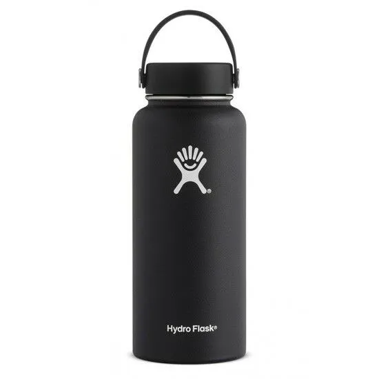 Hydro Flask Water Bottle - Stainless Steel & Vacuum Insulated - Wide Mouth with Leak Proof Flex Cap - 32 oz