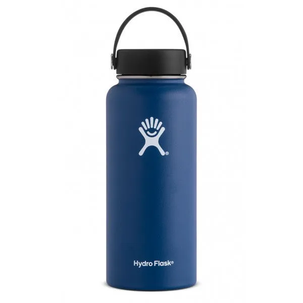 Hydro Flask Water Bottle - Stainless Steel & Vacuum Insulated - Wide Mouth with Leak Proof Flex Cap - 32 oz