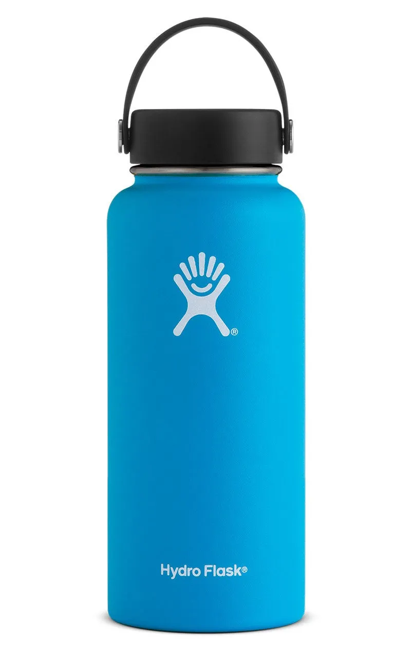 Hydro Flask Water Bottle - Stainless Steel & Vacuum Insulated - Wide Mouth with Leak Proof Flex Cap - 32 oz