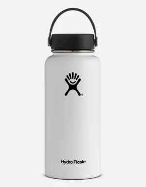 Hydro Flask Water Bottle - Stainless Steel & Vacuum Insulated - Wide Mouth with Leak Proof Flex Cap - 32 oz