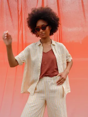 INDI & COLD LUCIANNA SHIRT ALBARICOQUE