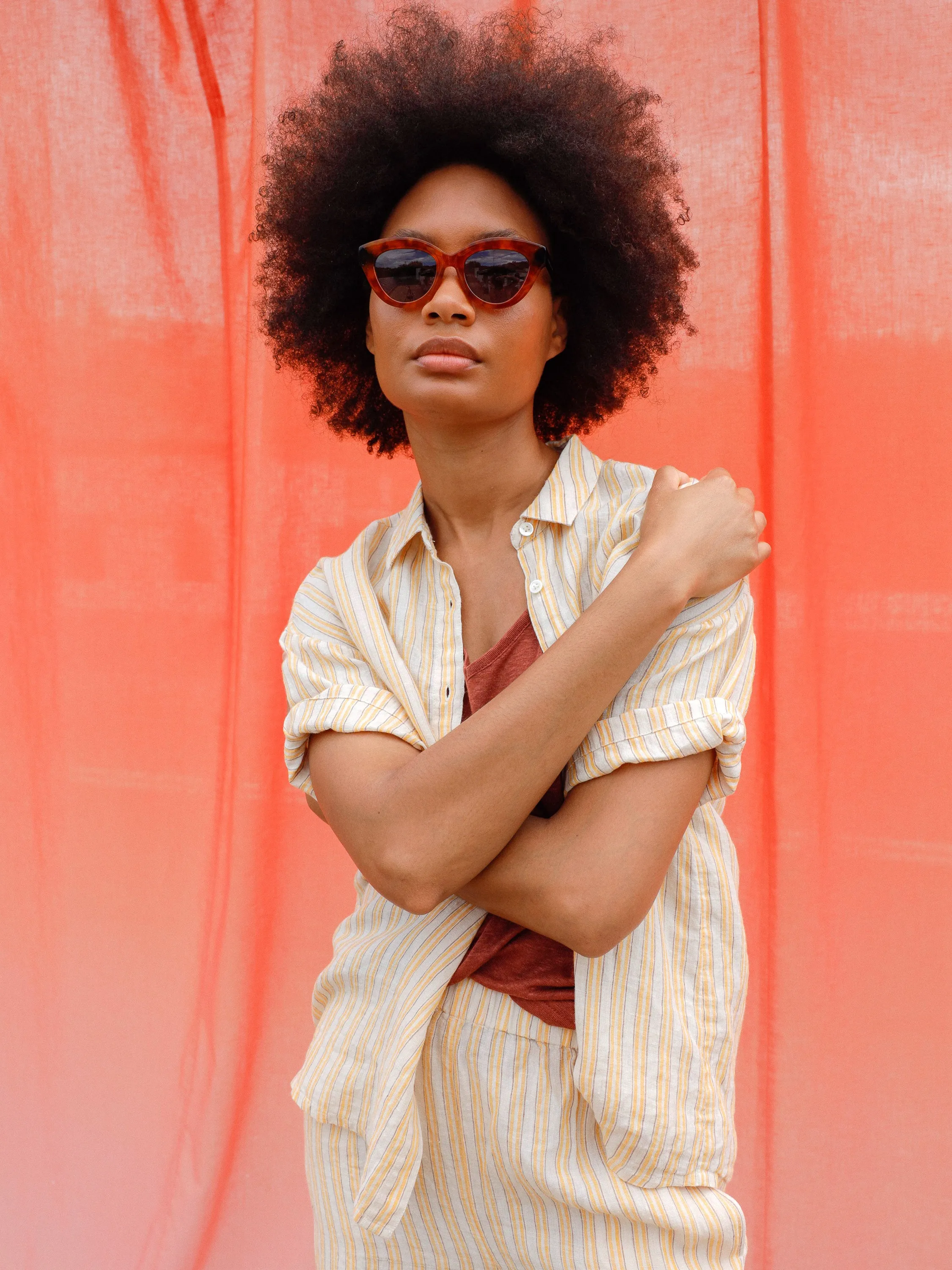 INDI & COLD LUCIANNA SHIRT ALBARICOQUE