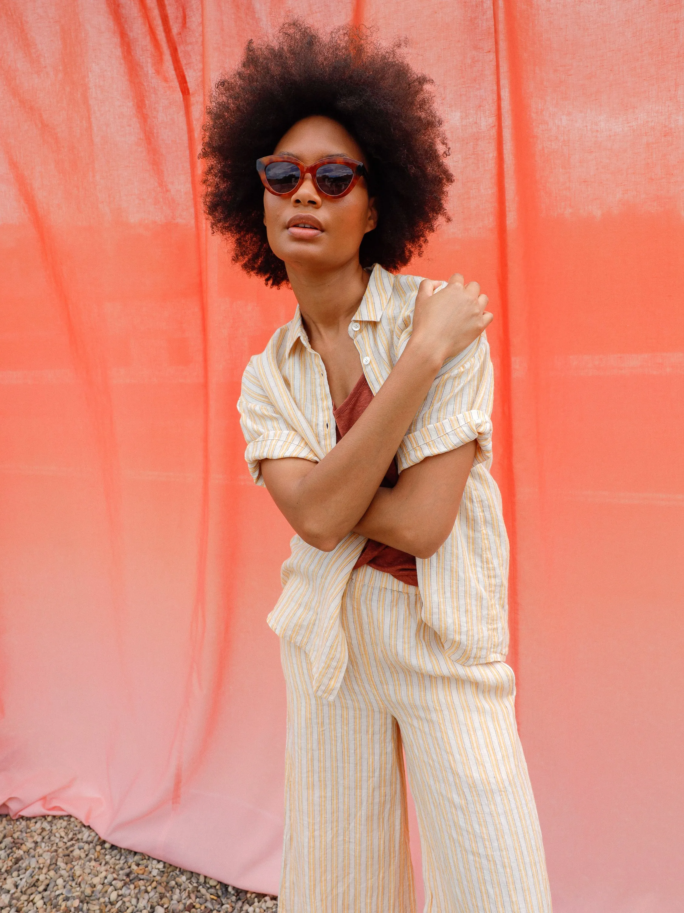 INDI & COLD LUCIANNA SHIRT ALBARICOQUE