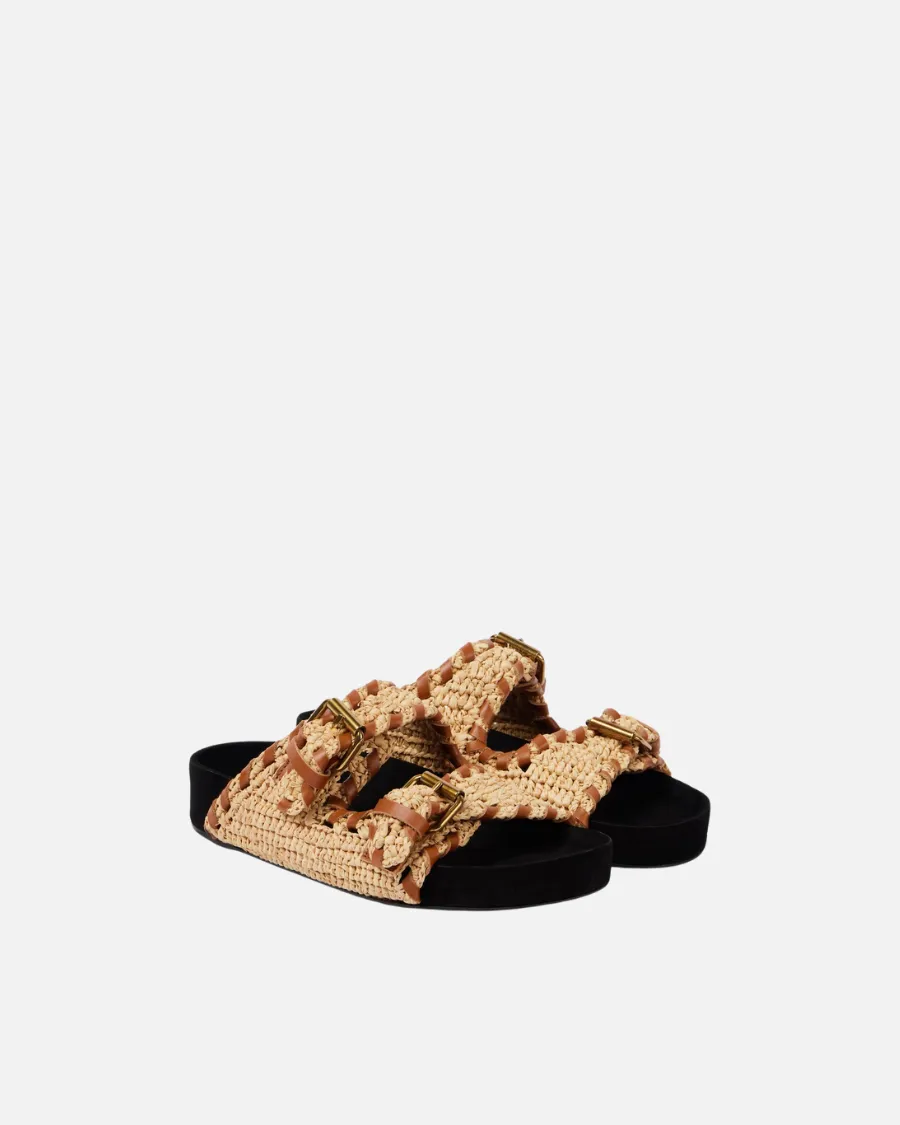 Isabel Marant - Lennyo Raffia Sandals
