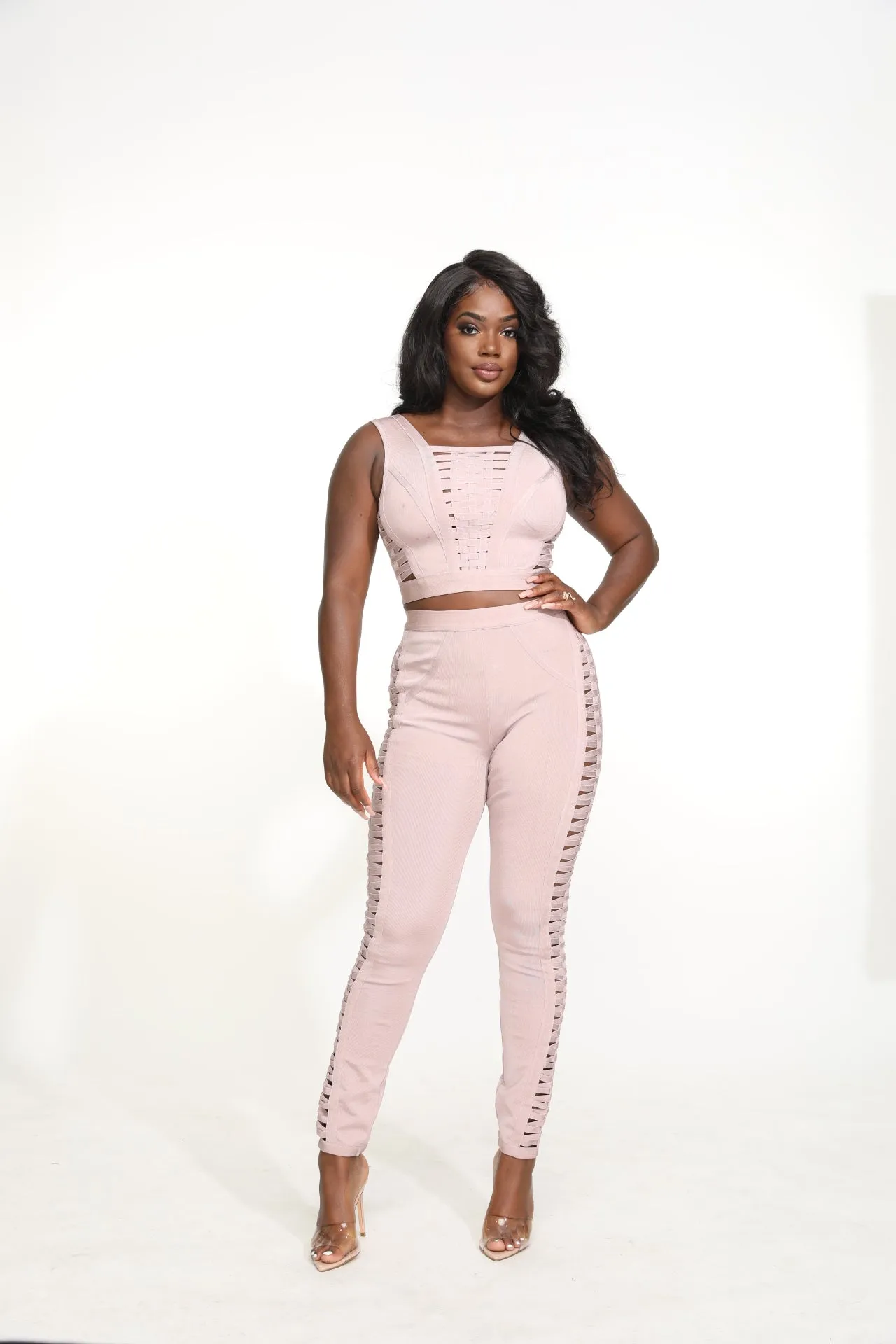 Karine Strappy Bandage Pant Set