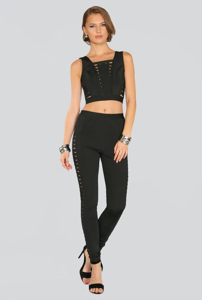 Karine Strappy Bandage Pant Set