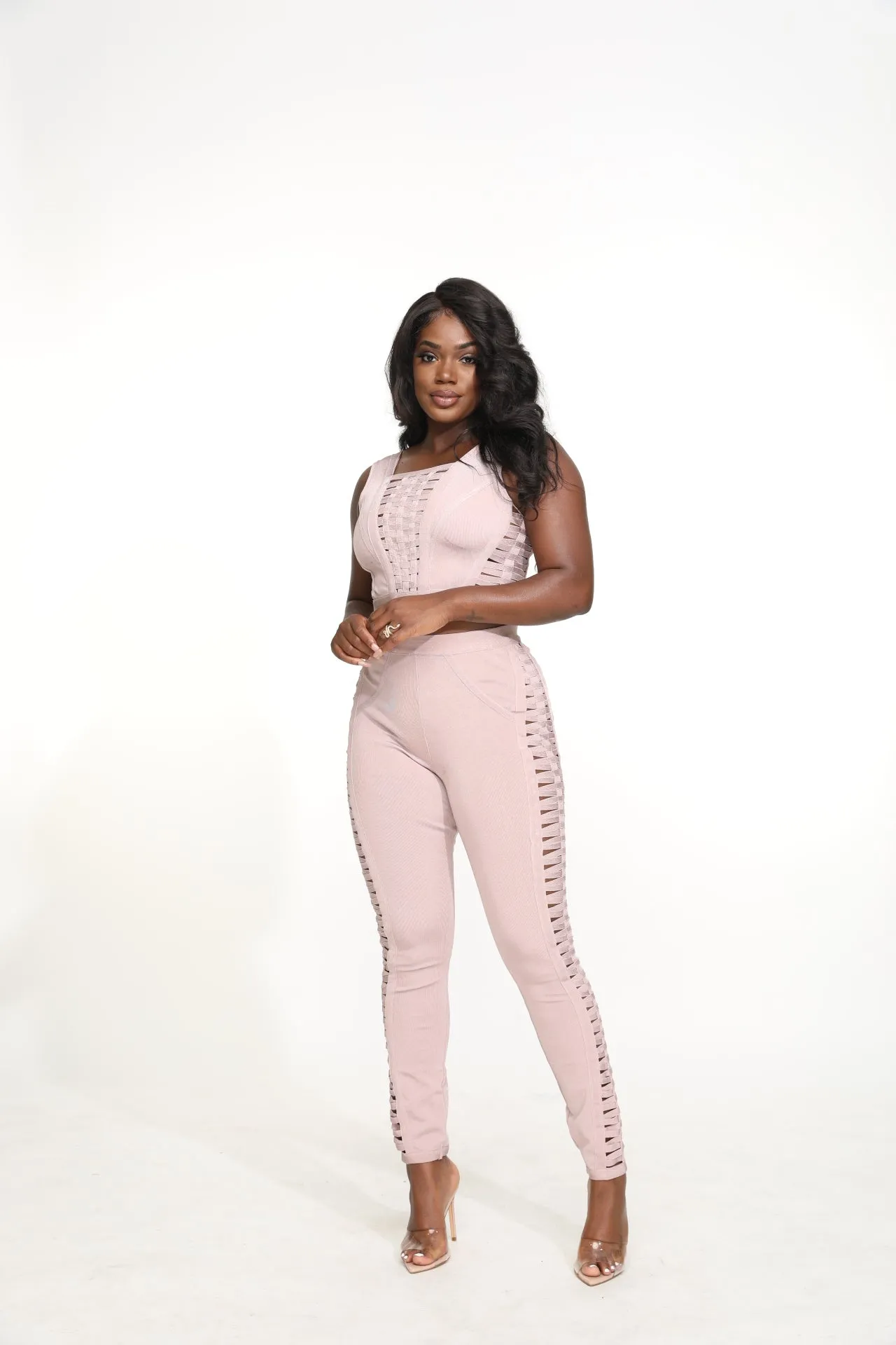 Karine Strappy Bandage Pant Set