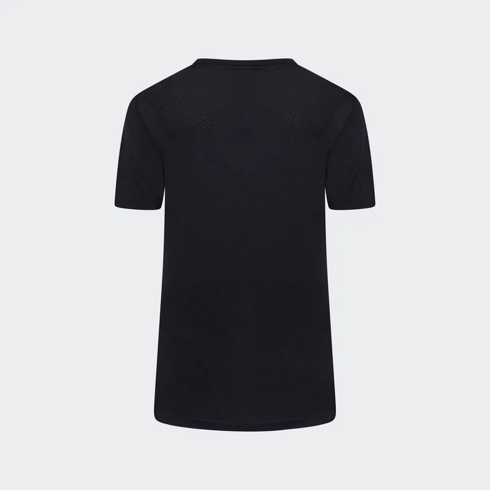 Laser Seamless Workout Tee - Black Onyx