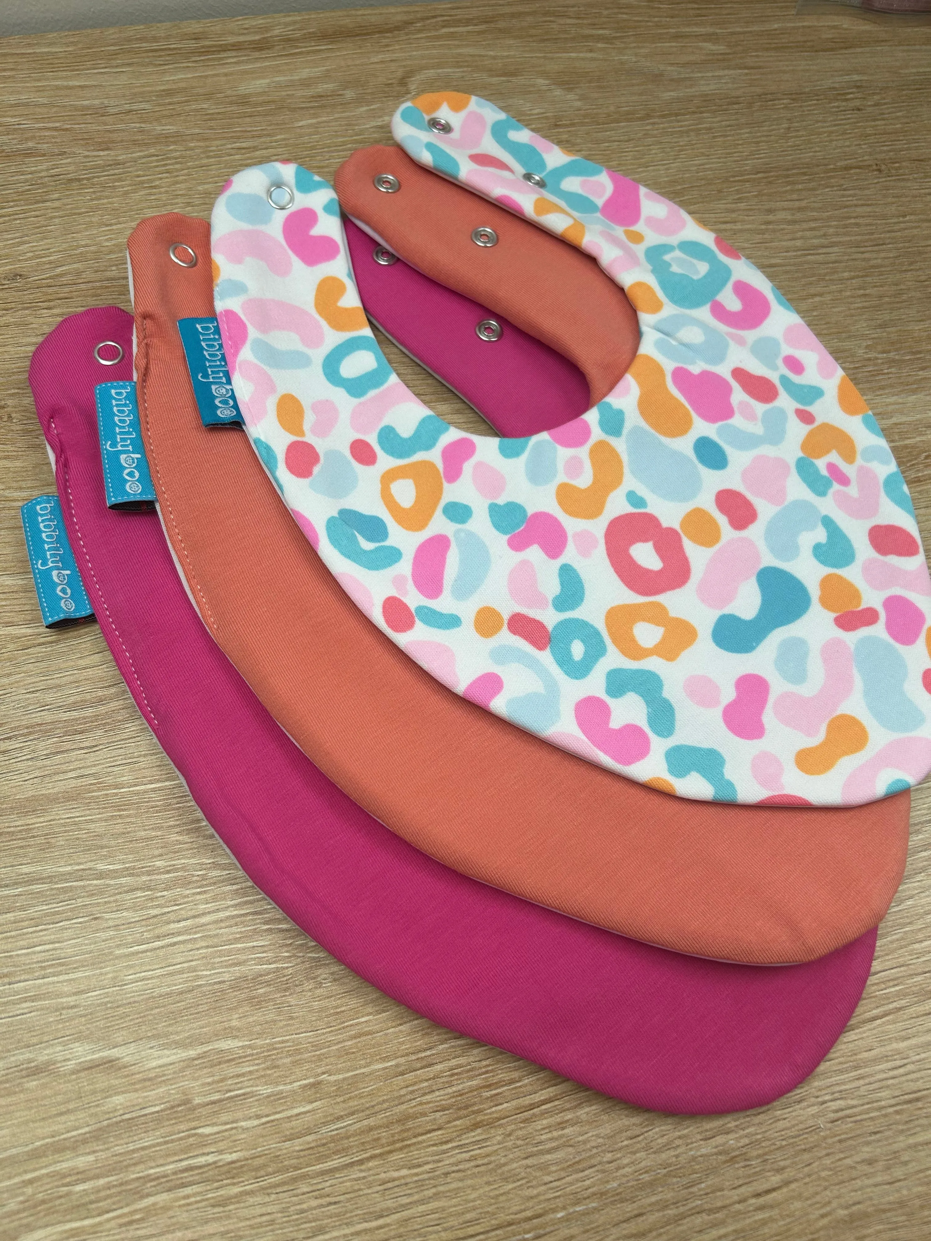 Leopard Print Waterproof Dribble Bib