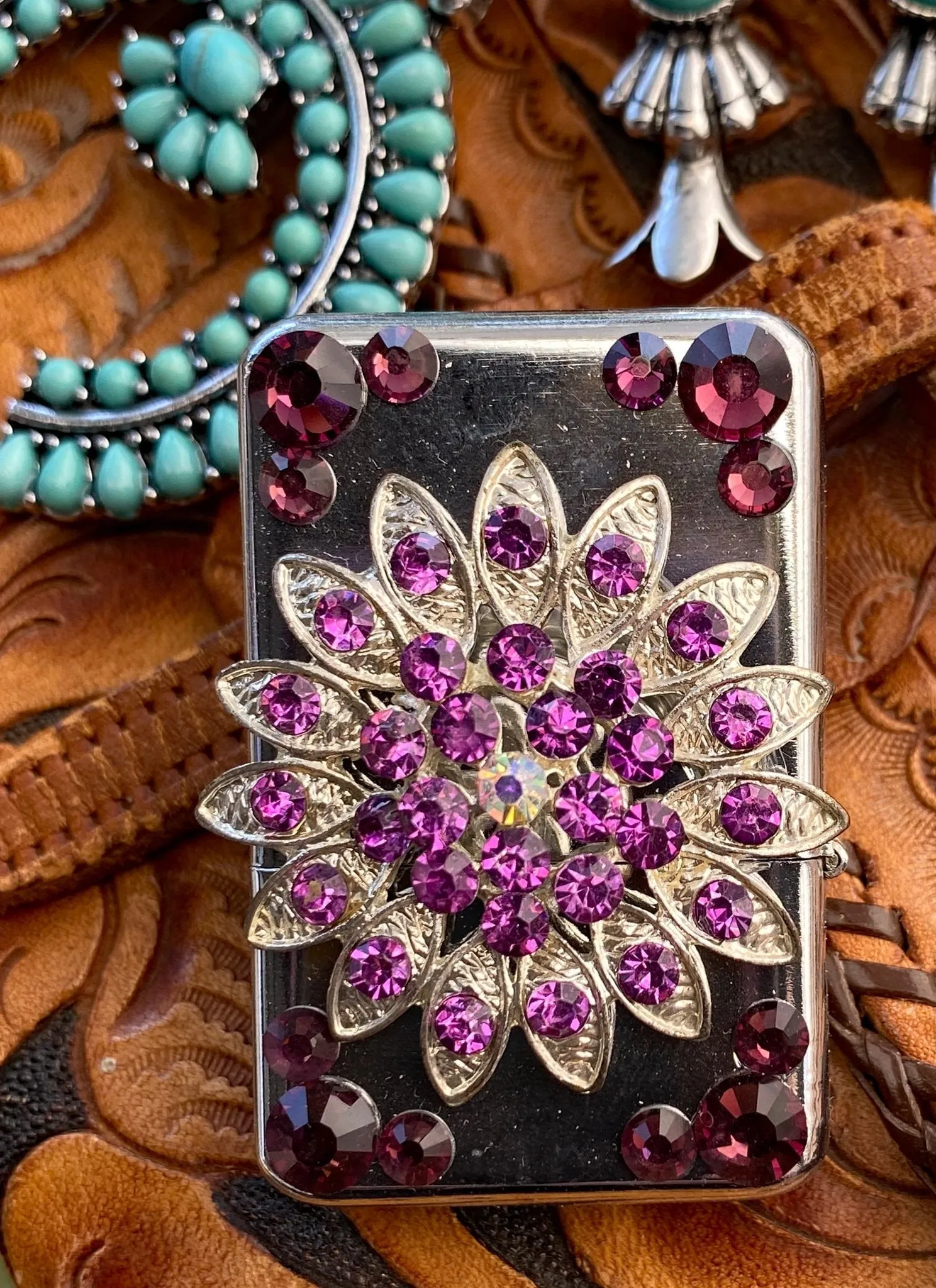 Lighter - Rhinestone Flower
