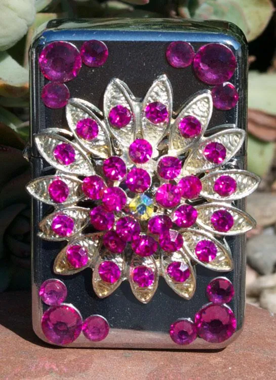 Lighter - Rhinestone Flower