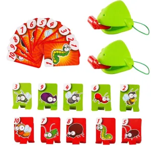 Lizard Mask Wagging Tongue Lick Cards Board Game