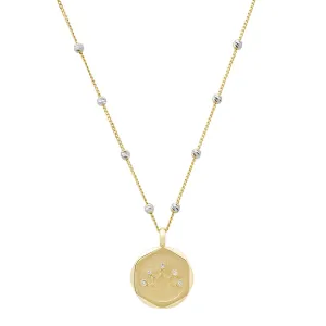 Lotus 14K Yellow Gold & Diamond Pendant Necklace